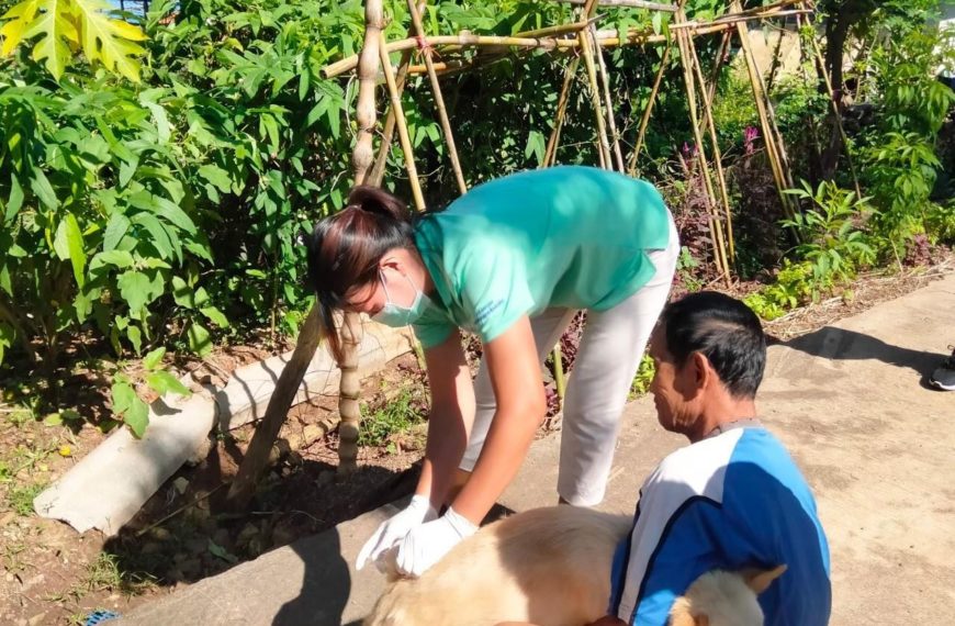 การฝึกอบรมโครงการสัตว์ปลอดโรค คนปลอดภัย จากโรคพิษสุนัขบ้า และ ได้ออกฉีดวัคซีนป้องกันโรคพิษสุนัขบ้า ให้กับประชาชนภายในตำบลคลองม่วง